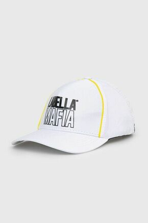 Kapa s šiltom LaBellaMafia bela barva - bela. Kapa s šiltom vrste baseball iz kolekcije LaBellaMafia. Model izdelan iz enobarvne tkanine.