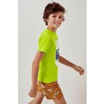 Otroške kopalne kratke hlače Mayoral rjava barva - rjava. Otroško kopalne kratke hlače iz kolekcije Mayoral. Model izdelan iz vzorčastega materiala.