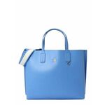 Torbica Tommy Hilfiger - modra. Velika torbica iz kolekcije Tommy Hilfiger. Model na zapenjanje, izdelan iz ekološkega usnja. Model je enostaven za čiščenje in vzdrževanje.