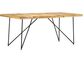 VIDAXL Jedillna miza 180x90x76 cm trden mangov les