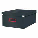 Siva škatla za shranjevanje Leitz Cosy Click &amp; Store, dolžina 48 cm