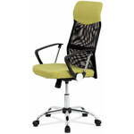eoshop Pisarniški stol serija BASIC, pokrov zeleno-rumeno snov a črna mrežica MREŽA, vau KA-E301 GRN