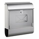 Poštni nabiralnik ALCO 8608, kovinski, srebrn