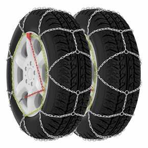 VidaXL Snežne verige za avtomobilske pnevmatike 2 kosa 9 mm KN110