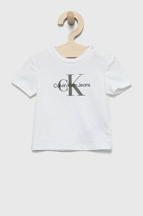 Calvin Klein Jeans Majica Monogram IN0IN00001 Bela Regular Fit
