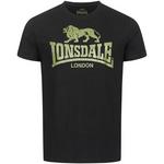 LONSDALE Majica svetlo zelena / črna 22232905