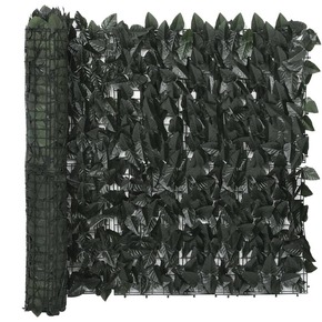 Balkonsko platno s temno zelenim listjem 500x75 cm