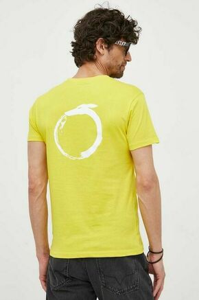 Bombažna kratka majica Trussardi rumena barva - rumena. Kratka majica iz kolekcije Trussardi