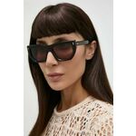 Sončna očala Gucci ženska, rjava barva, GG1520S - rjava. Sončna očala iz kolekcije Gucci. Model z enobarvnimi stekli in okvirji iz plastike. Ima filter UV 400.