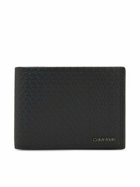 Calvin Klein Moška denarnica Minimalism Trifold 10Cc W/Coin K50K510902 Črna