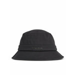 Bombažni klobuk Calvin Klein črna barva - črna. Klobuk iz kolekcije Calvin Klein. Model z ozkim robom, izdelan iz enobarvnega materiala.