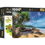 Trefl Sestavljanka s sorterjem 2v1 Eksotična plaža 1000 kosov