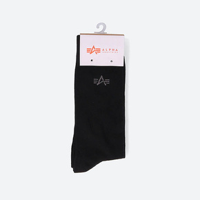 Nogavice Alpha Industries Basic Socks 3-pack črna barva - črna. Visoke nogavice iz kolekcije Alpha Industries. Model izdelan iz elastičnega materiala. V kompletu so trije pari.