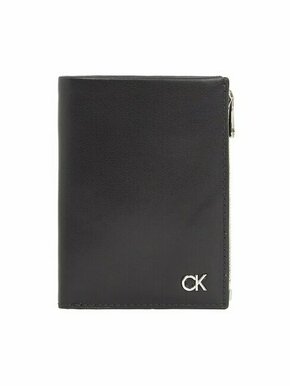 Calvin Klein Velika moška denarnica Metal Ck K50K511688 Črna