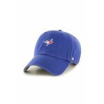 47brand kapa Toronto Blue Jays - modra. Baseball kapa iz kolekcije 47brand. Model izdelan iz gladek material z vložki.