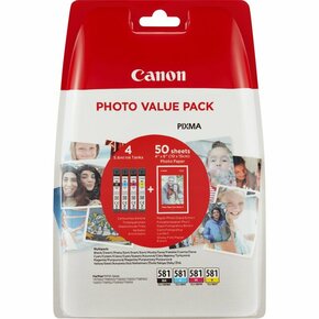 Canon komplet kartuš CLI-581 + fotografski papir PP-201