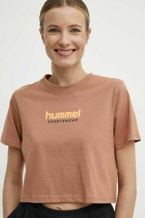 Bombažna kratka majica Hummel ženski