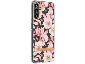 Chameleon Samsung Galaxy A34 5G - Gumiran ovitek (TPUP) - Flowers - roza