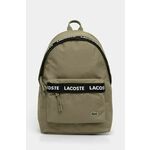 Nahrbtnik Lacoste zelena barva, NU4685NZ - zelena. Nahrbtnik iz kolekcije Lacoste. Model izdelan iz tekstilnega materiala.