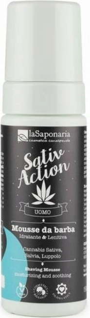 "La Saponaria Uomo SativAction pena za britje - 150 ml"