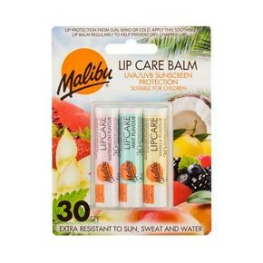 Malibu Lip Care Odtenek watermelon Set balzam za ustnice 4 g Watermelon + balzam za ustnice 4 g Mint + balzam za ustnice 4 g Vanilla