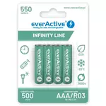 everActive AAA / R03 Ni-MH akumulatorske baterije everActive 550mAh Infinity Line 3000 ciklov (blister 4 kosi).