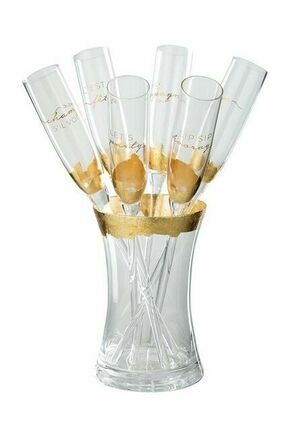 Komplet kozarcev za šampanjec J-Line Champ 6-pack - pisana. Komplet kozarcev za šampanjec iz kolekcije J-Line. Model izdelan iz stekla.