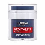 L´Oréal Paris Revitalift Laser Pressed-Cream Night Retinol + Niacinamide nočna krema za obraz za vse tipe kože 50 ml poškodovana škatla za ženske