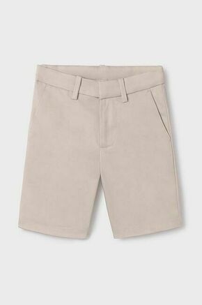 Otroške kratke hlače Mayoral slim bež barva - bež. Otroške kratke hlače iz kolekcije Mayoral. Model izdelan iz gladke tkanine.