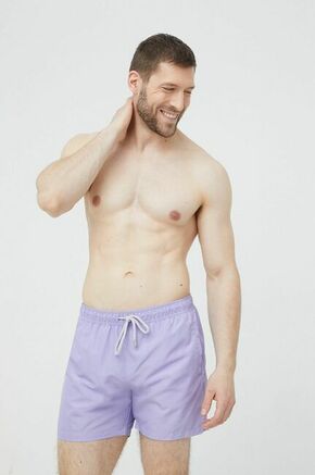 Kratke hlače za kopanje John Frank vijolična barva - vijolična. Kopalne kratke hlače iz kolekcije John Frank. Model izdelan iz enobarvnega materiala.