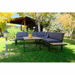 Siva vrtna sedežna garnitura za 6 oseb Mers - Floriane Garden