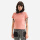 Bombažna kratka majica Champion roza barva - roza. Kratka majica iz kolekcije Champion, izdelana iz tanke, rahlo elastične pletenine. Model iz izjemno udobne bombažne tkanine.