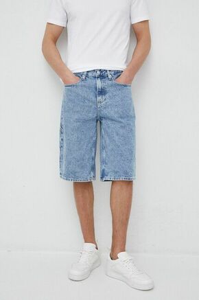 Jeans kratke hlače Calvin Klein Jeans moški - modra. Kratke hlače iz kolekcije Calvin Klein Jeans. Model izdelan iz jeansa. Visokokakovosten material