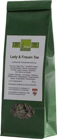 "Tiroler Kräuterhof Čaj za ženske Lady - 50 g"