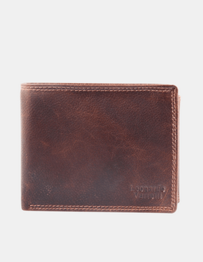 Moška denarnica Leonardo Verrelli Sola rjava