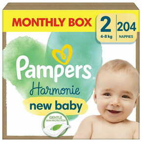PAMPERS Harmonie Baby plenice za enkratno uporabo vel 2