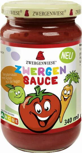 Zwergenwiese Bio paradižnikova omaka z jabolki in korenjem - 340 ml