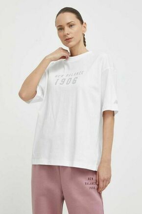 Bombažna kratka majica New Balance ženska