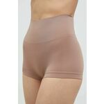 Kratke hlače za oblikovanje postave Spanx 2-pack ženski, rjava barva - rjava. Kratke hlače za oblikovanje postave iz kolekcije Spanx. Model izdelan iz elastične pletenine. V kompletu sta dva para.