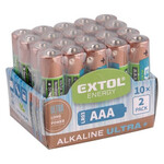 Extol Energy Alkalne baterije, 20ks, 1,5V AAA (LR03)