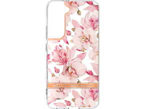 Chameleon Samsung Galaxy S21 FE - Gumiran ovitek (TPUP) - Flowers - roza
