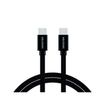 Swissten USB-C - USB-C podatkovni in polnilni kabel, črn, 1,2 m