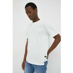 Bombažna kratka majica G-Star Raw moški, bela barva - bela. Kratka majica iz kolekcije G-Star Raw, izdelana iz visokokakovostne pletenine, ki je bila izdelana na trajnostni način. Model iz izjemno udobne bombažne tkanine.