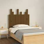 vidaXL Stensko posteljno vzglavje medeno rjavo 82,5x3x80 cm borovina