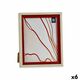 NEW Okvir za fotografije Kristal Rdeča Les Rjava Plastika (24 x 2 x 29 cm) (6 kosov)