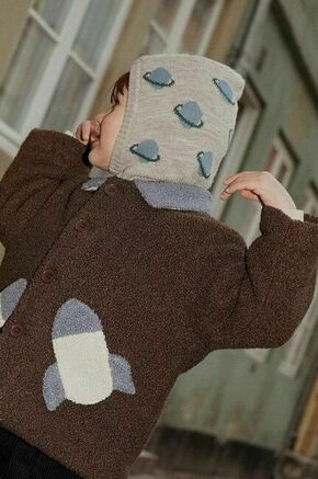 Otroška podkapa Konges Sløjd - modra. Otroški podkapa iz kolekcije Konges Sløjd. Model izdelan iz vzorčaste pletenine. Volna vas zaradi svojih visokih termoregulacijskih lastnosti greje