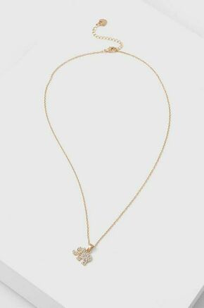 Ogrlica Liu Jo - zlata. Ogrlica iz kolekcije Liu Jo. Model z okrasnim obeskom