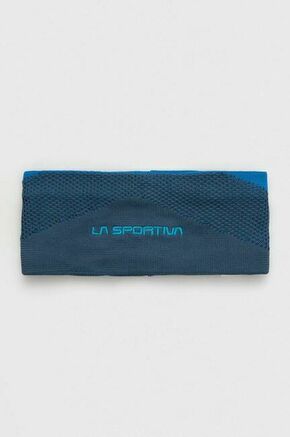Naglavni trak LA Sportiva Knitty mornarsko modra barva - mornarsko modra. Trak iz kolekcije LA Sportiva. Model izdelan iz recikliranega materiala.