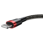 BASEUS podatkovni kabel Lightning CALKLF-C19, 2 m, črno-rdeč