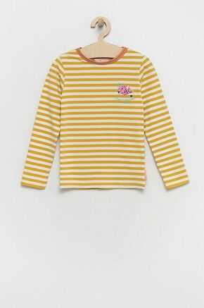 Otroška majica z dolgimi rokavi Femi Stories rumena barva - rumena. Otroška majica z dolgimi rokavi iz kolekcije Femi Stories. Model izdelan iz tanke